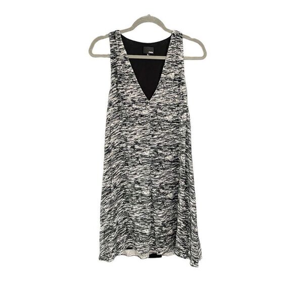 Wilfred Free Women's Black White Jessa Trapeze Flowy Dress Size M - Picture 1 of 6